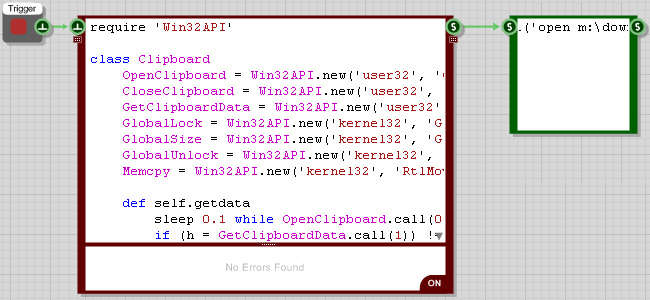 Paste from clipboard